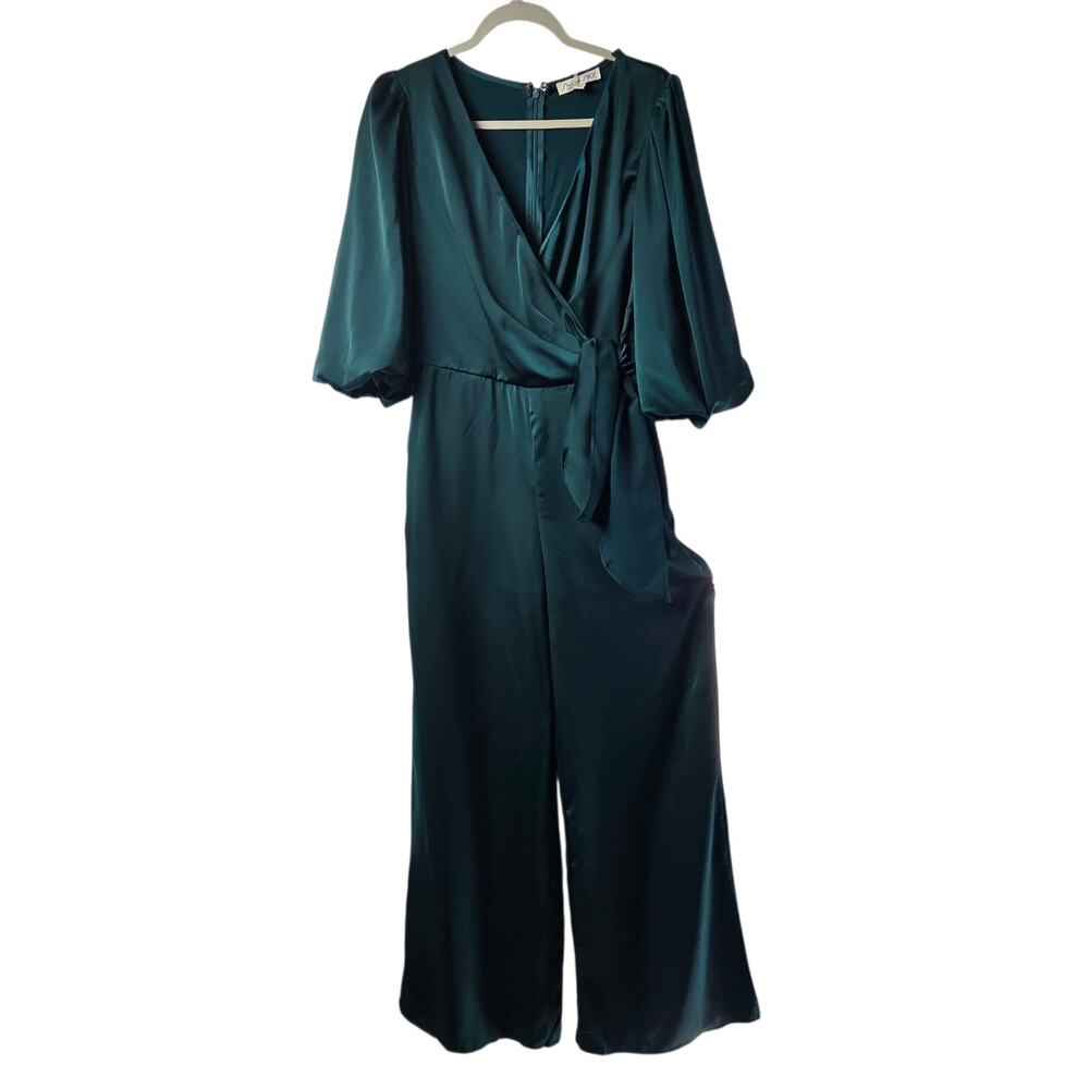 She + Sky Jumper Balloon 3/4 Sleeves Size Medium Green